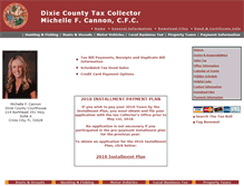 Tablet Screenshot of fl-dixie-taxcollector.manatron.com